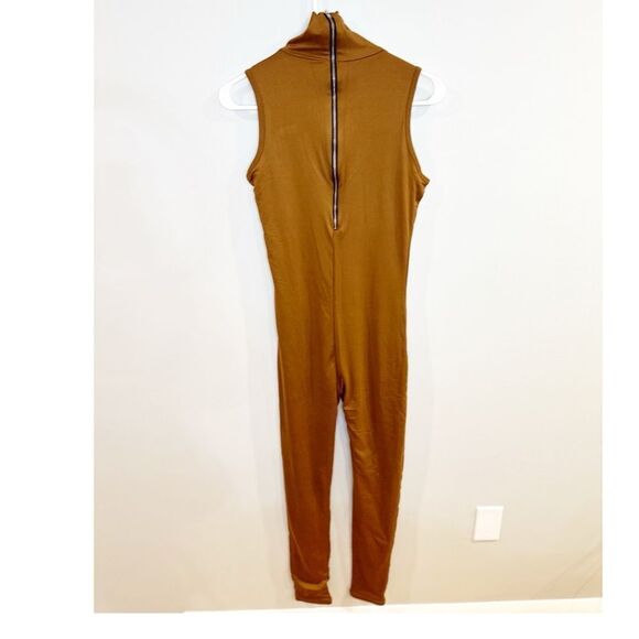 NWT Revolve stevie bumpsuit tan - Picture 5 of 5